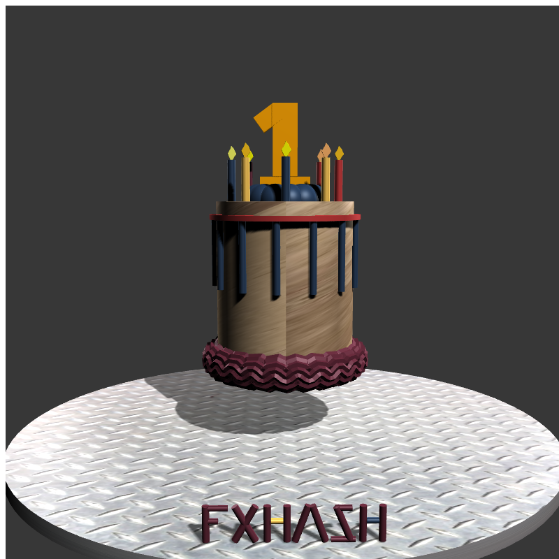 “Happy 1st Year Anniversary” #16 static token preview