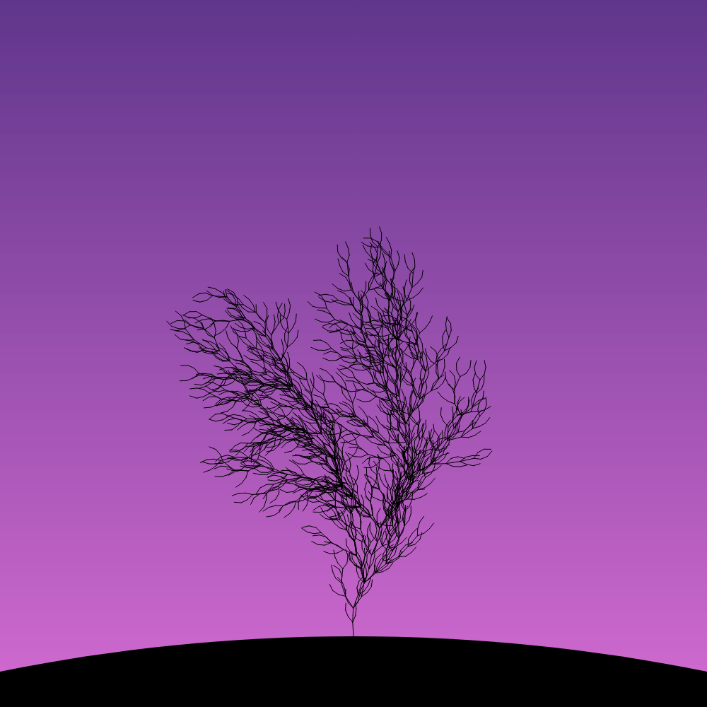 Fractal-Lsystem Tree #11 static token preview