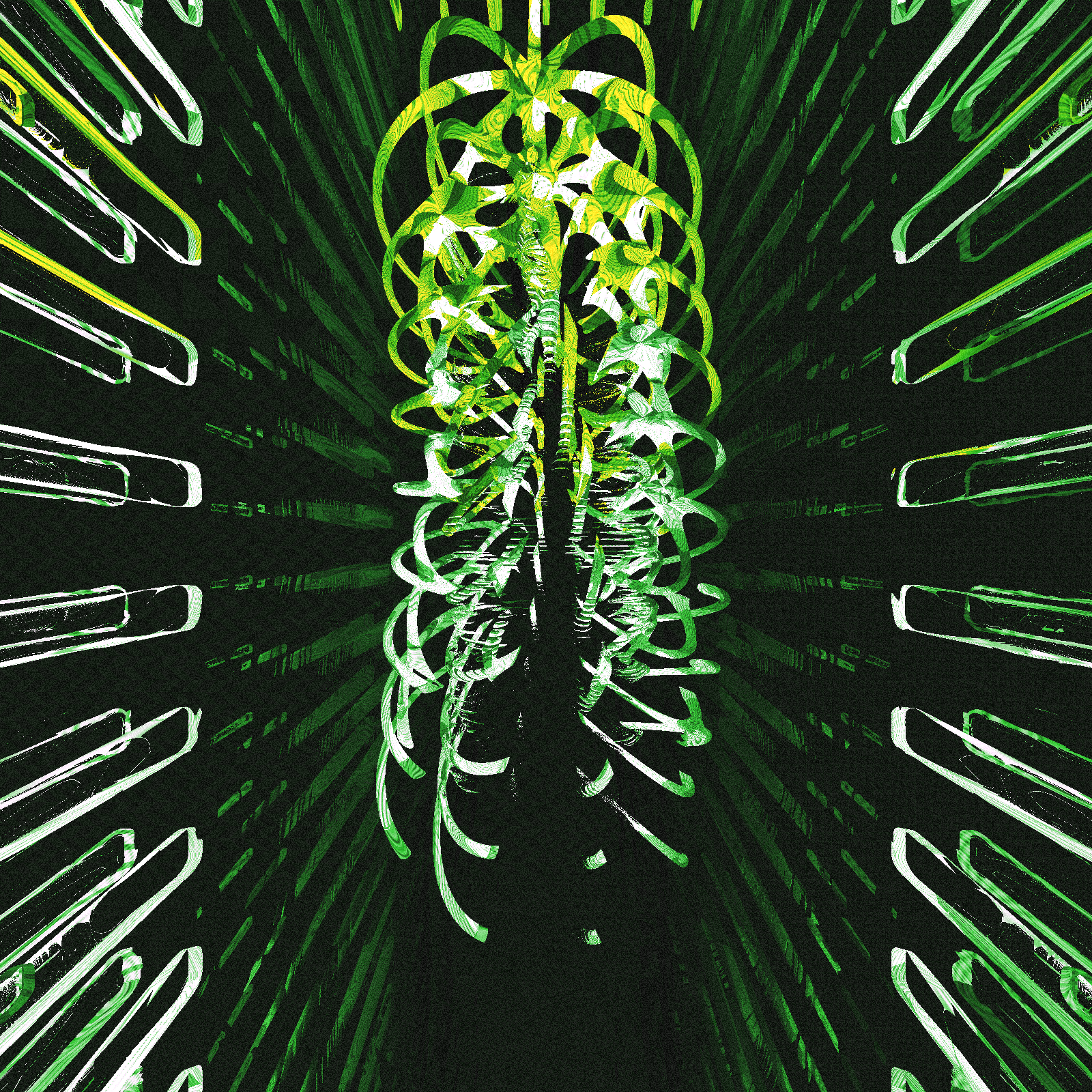 Several pairs of narrow, curved strips #11 static token preview