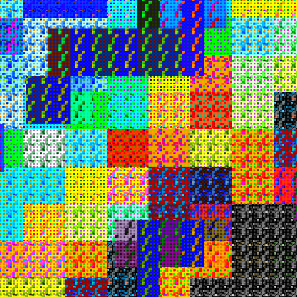 Multicolored Pixelated Field #2 static token preview