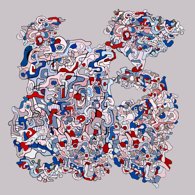 Swim in Dubuffet Thought #13 static token preview
