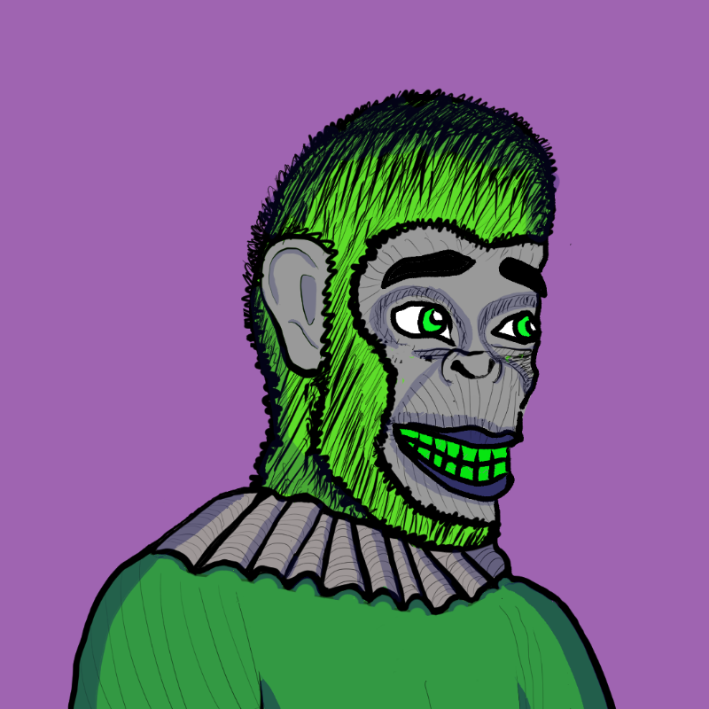 Clown Ape Club Tezos Ultra Superior-CACTUS #21 static token preview