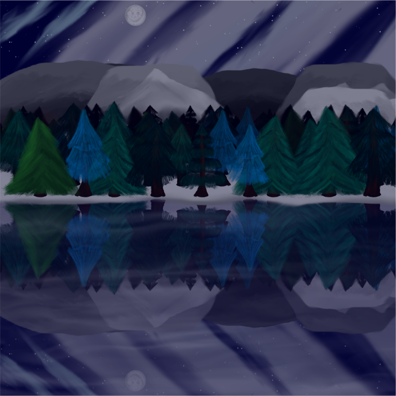 Moony Winter Lake #57 static token preview