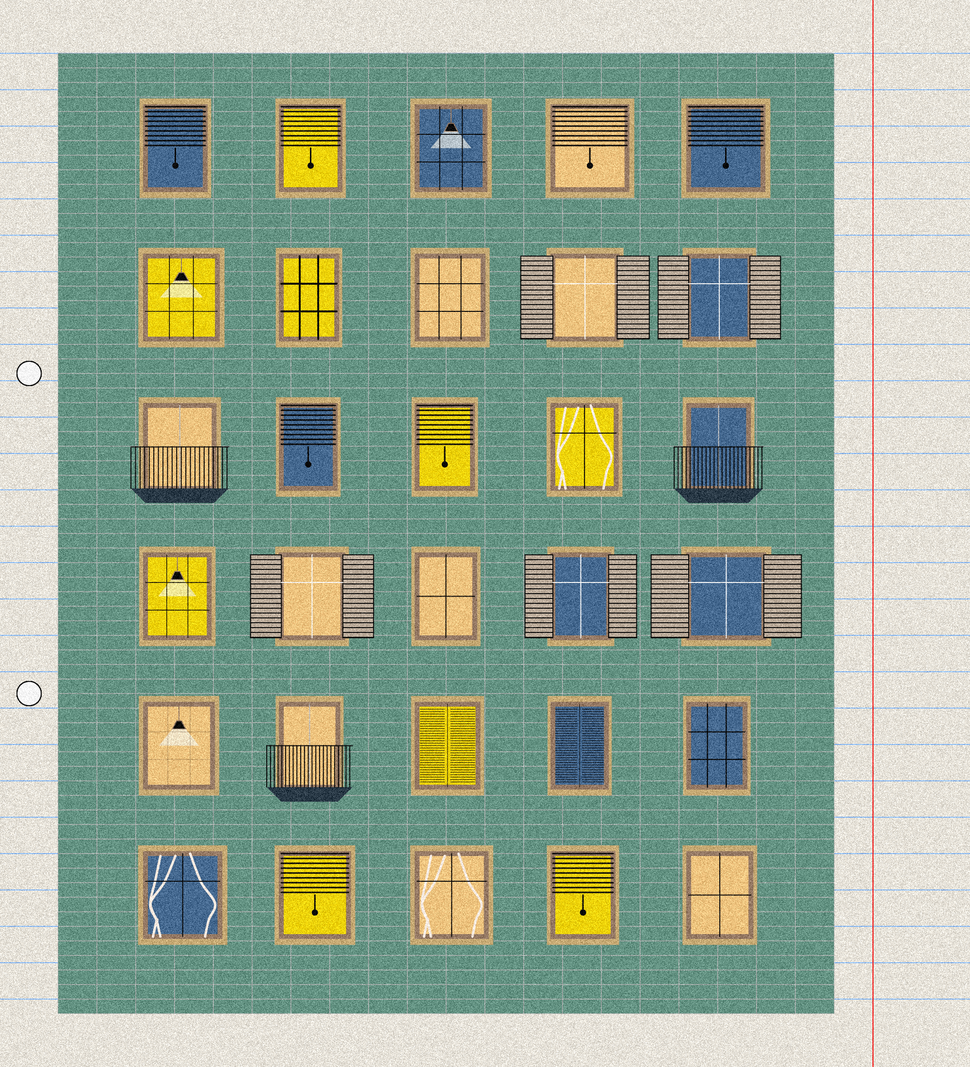 sketchbook page 9: windows #22 static token preview