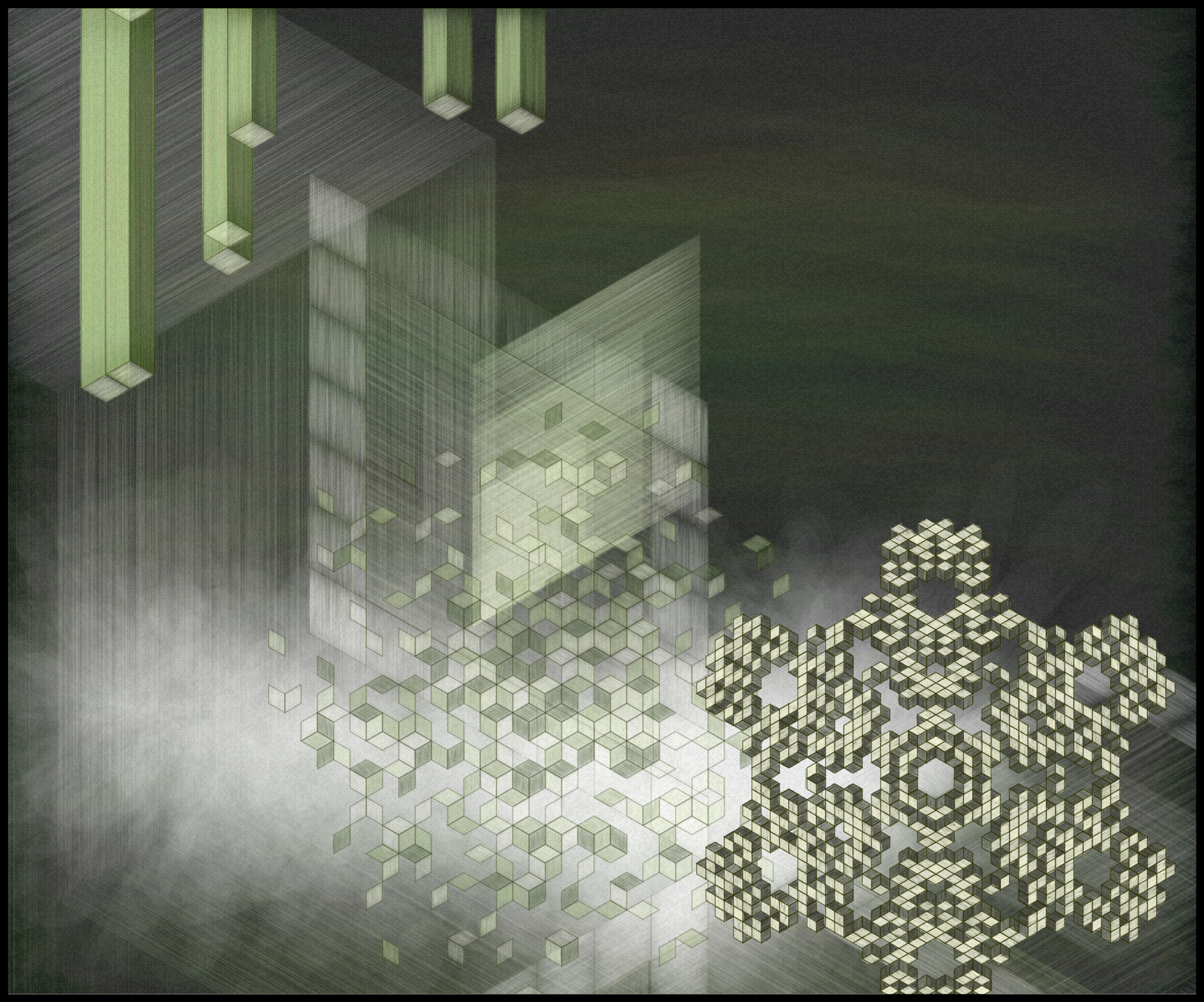 View From Our Window Depicted In Rhombuses #11 static token preview