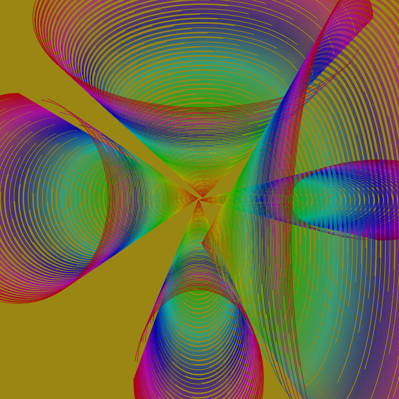 Fibonacci Rainbow Spiral v2 variation 3 #2 static token preview