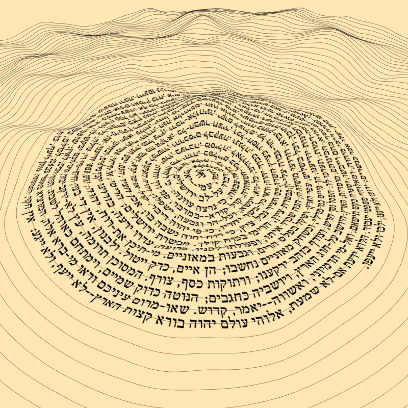 Topographic text #24 static token preview