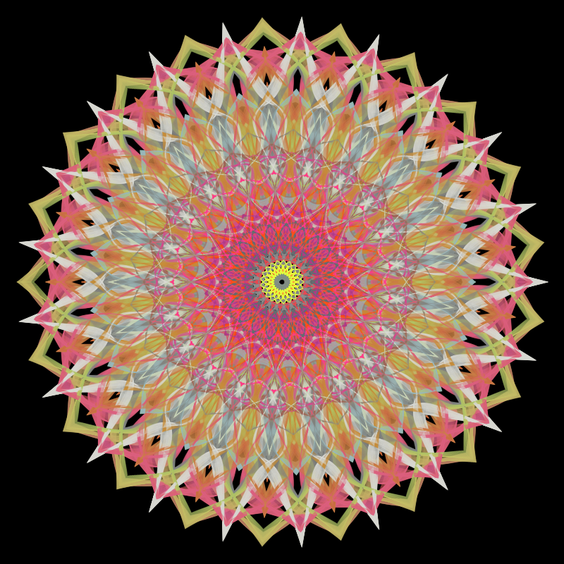 Morphing Mandala - #fxhashturnsone charity #5 static token preview