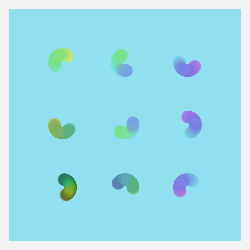 Bean Squiggles #16 static token preview