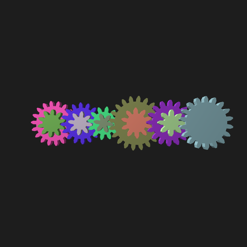 Mechanical gears #13 static token preview