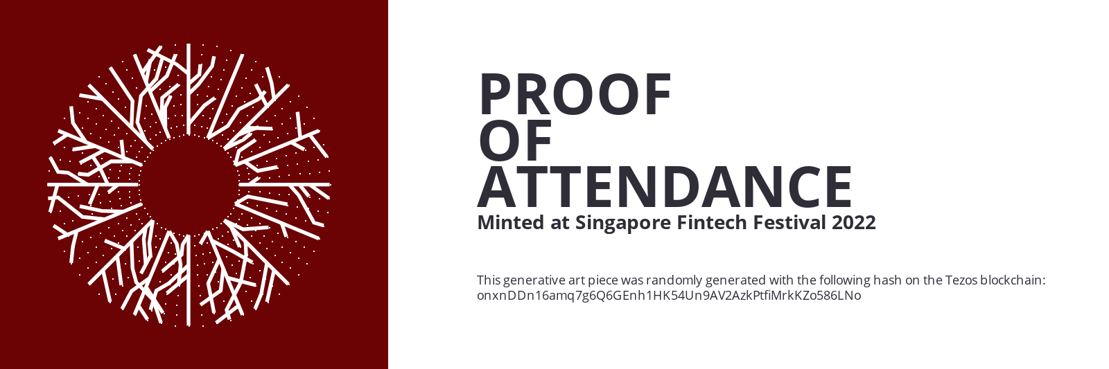 SFF2022 Proof of Attendance Token #572 static token preview