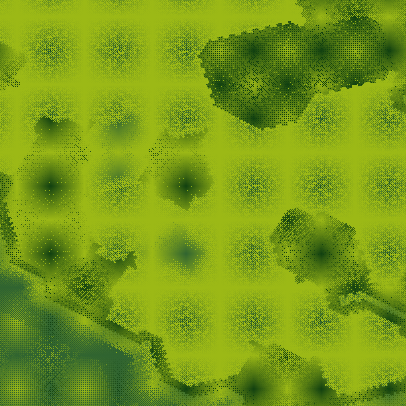 Littlecube Maps: Green Dithering #14 static token preview