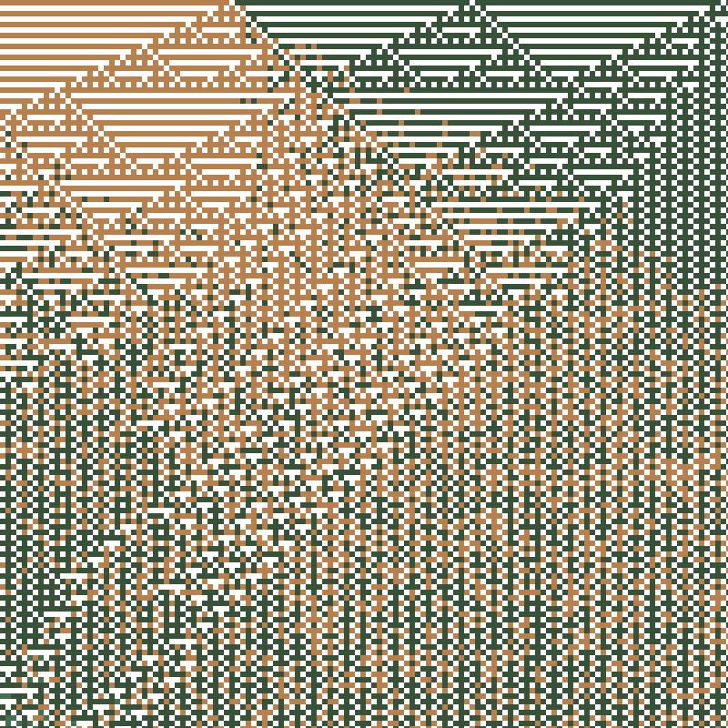 Colored Elementary Cellular Automaton #21 static token preview