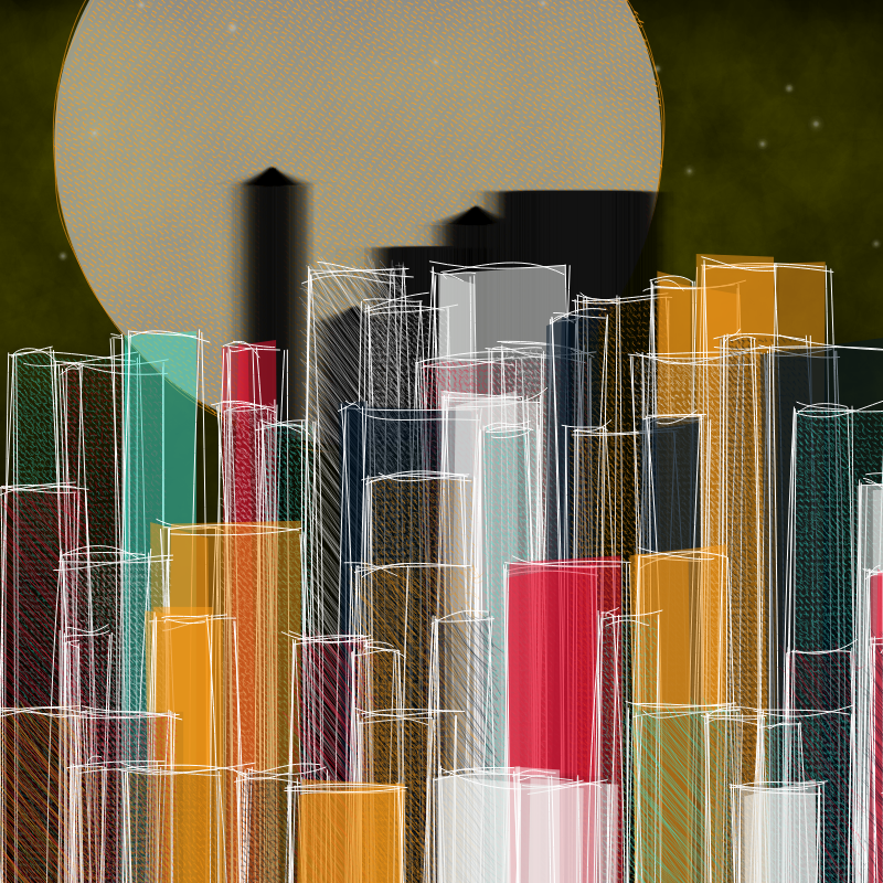 hastily-drawn cityscape sketch #10 static token preview