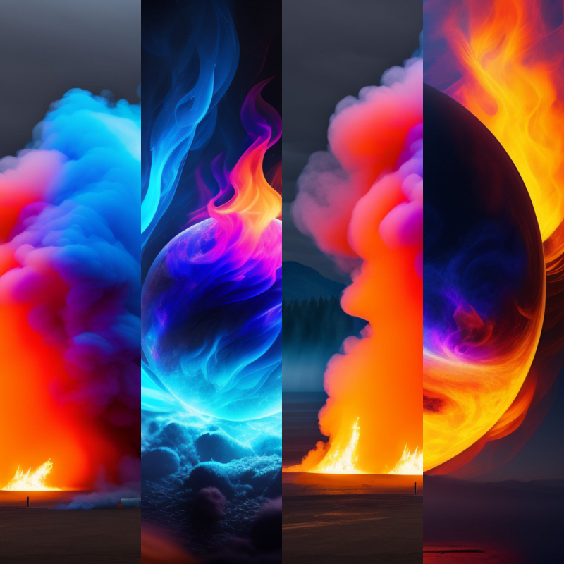 The movement of fire and smoke #1 static token preview