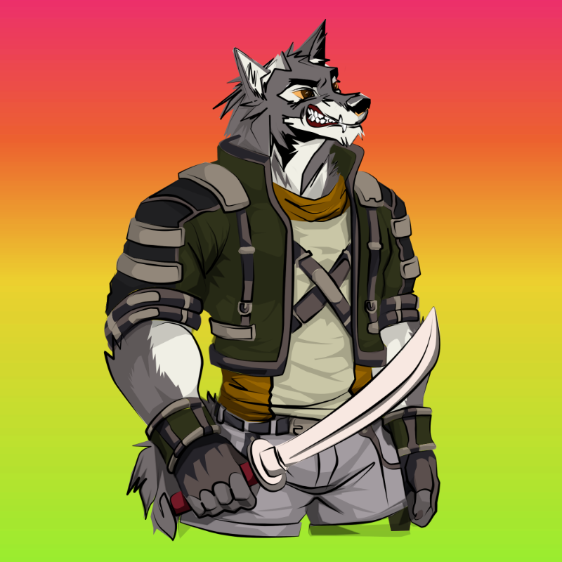 Wolf-soldier #24 static token preview