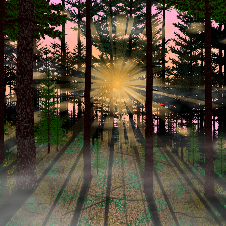 Forest Sunrise #10 static token preview