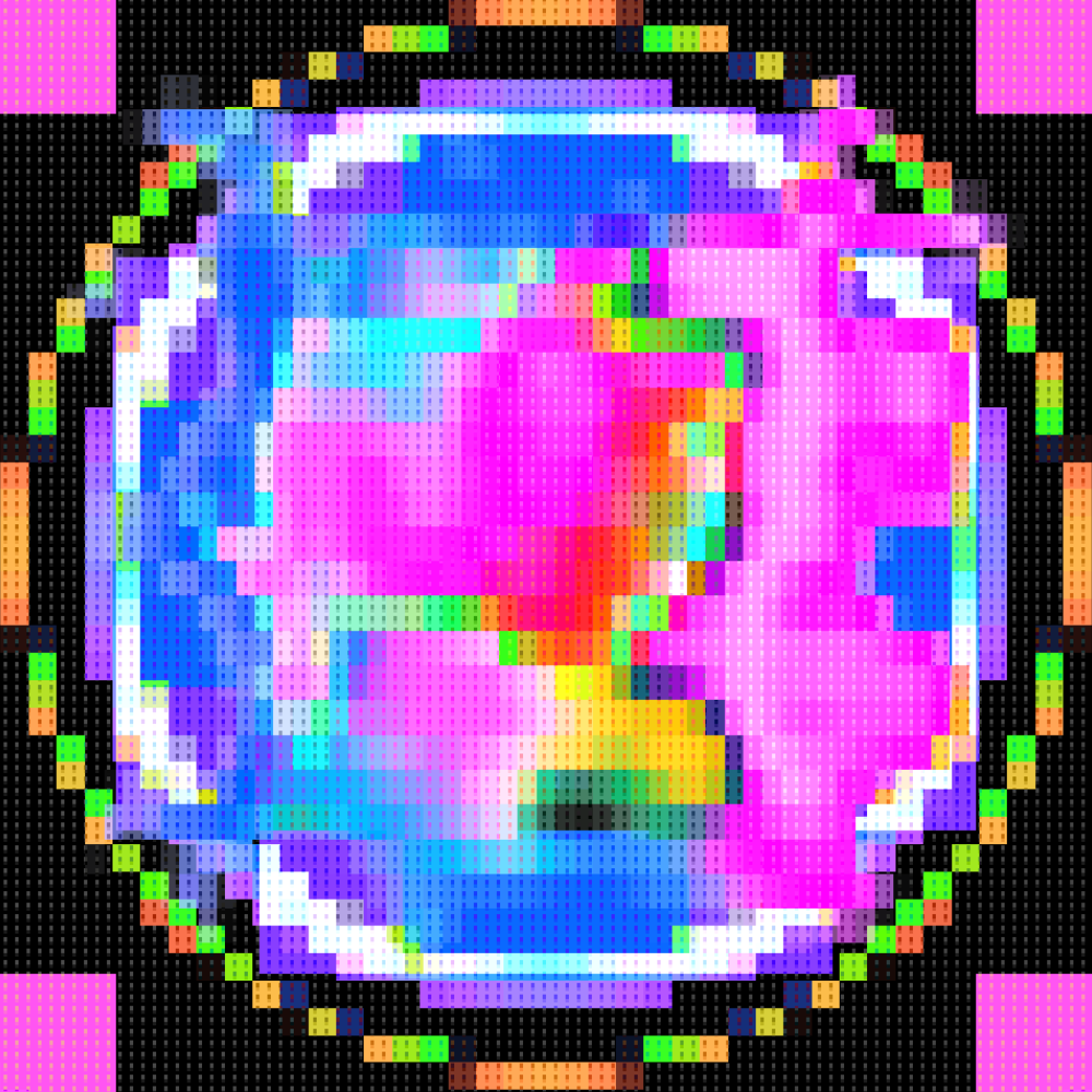Pixelated Utopian Entity #18 static token preview