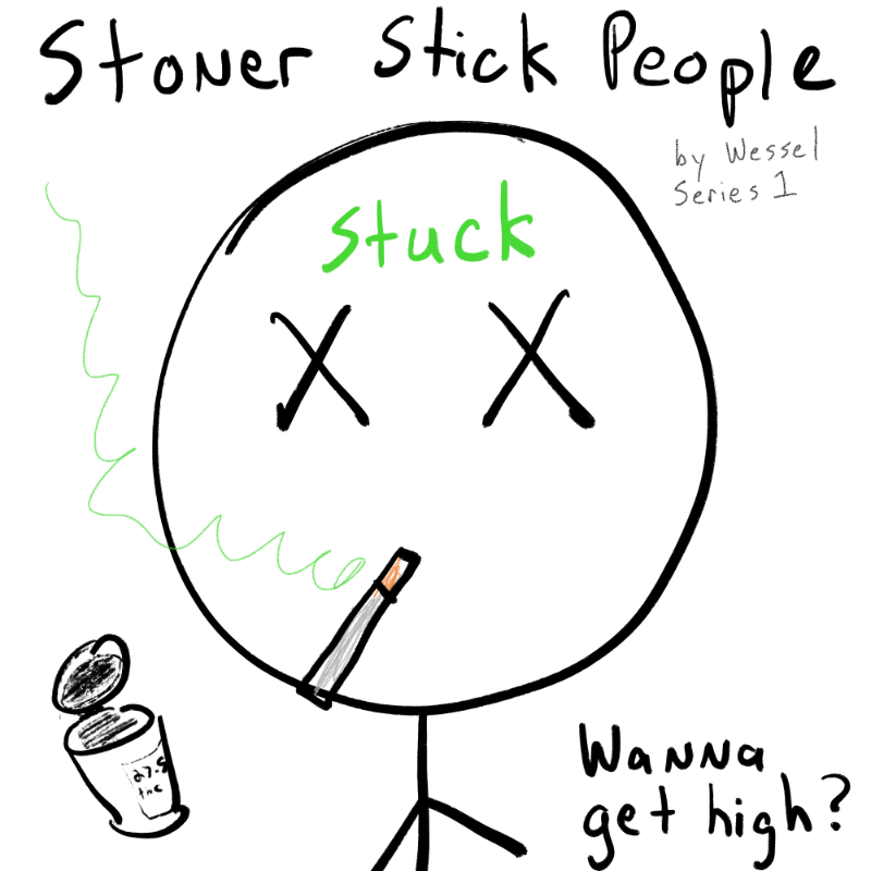 Stoner Stick People #6 static token preview