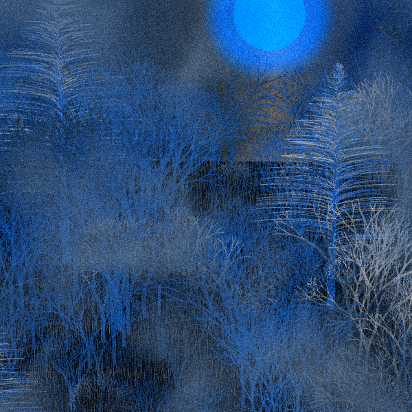 Moonlit Native Bush #19 static token preview