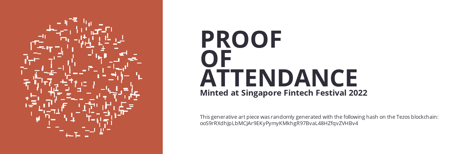SFF2022 Proof of Attendance Token #620 static token preview