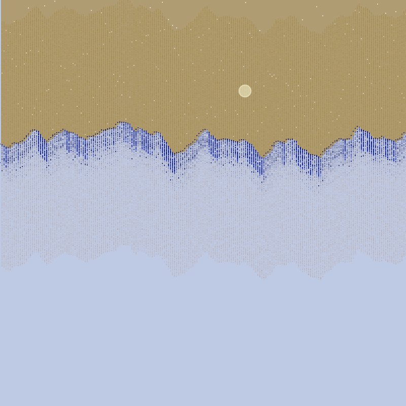 Glitched Mountains GT #16 static token preview