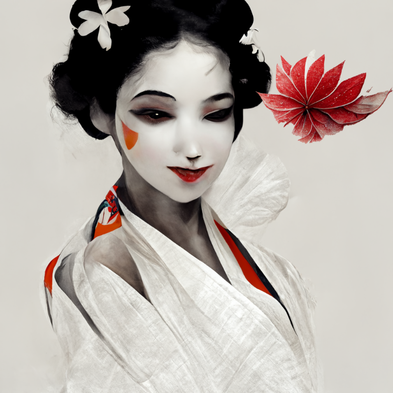 White Geisha #6 static token preview