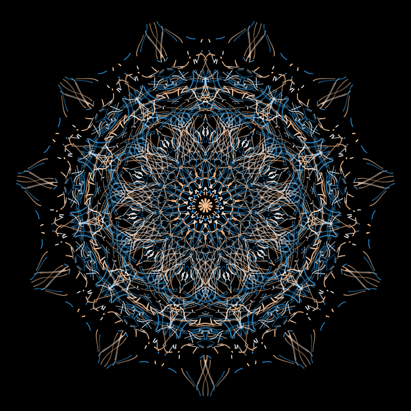 the thread in the pattern #13 static token preview