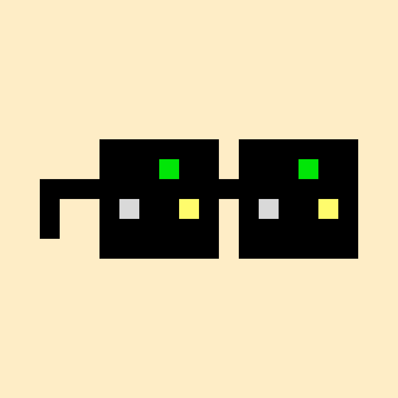 Coded Nouns Glasses #19 static token preview