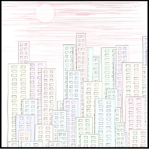 City sketch project preview
