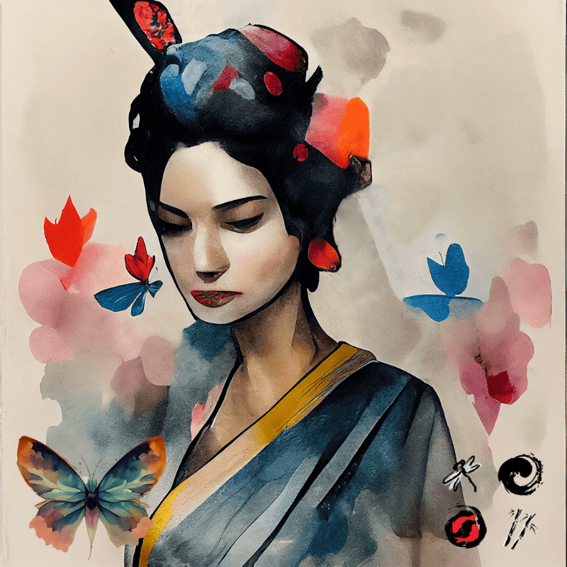 Butterfly Geisha #13 static token preview
