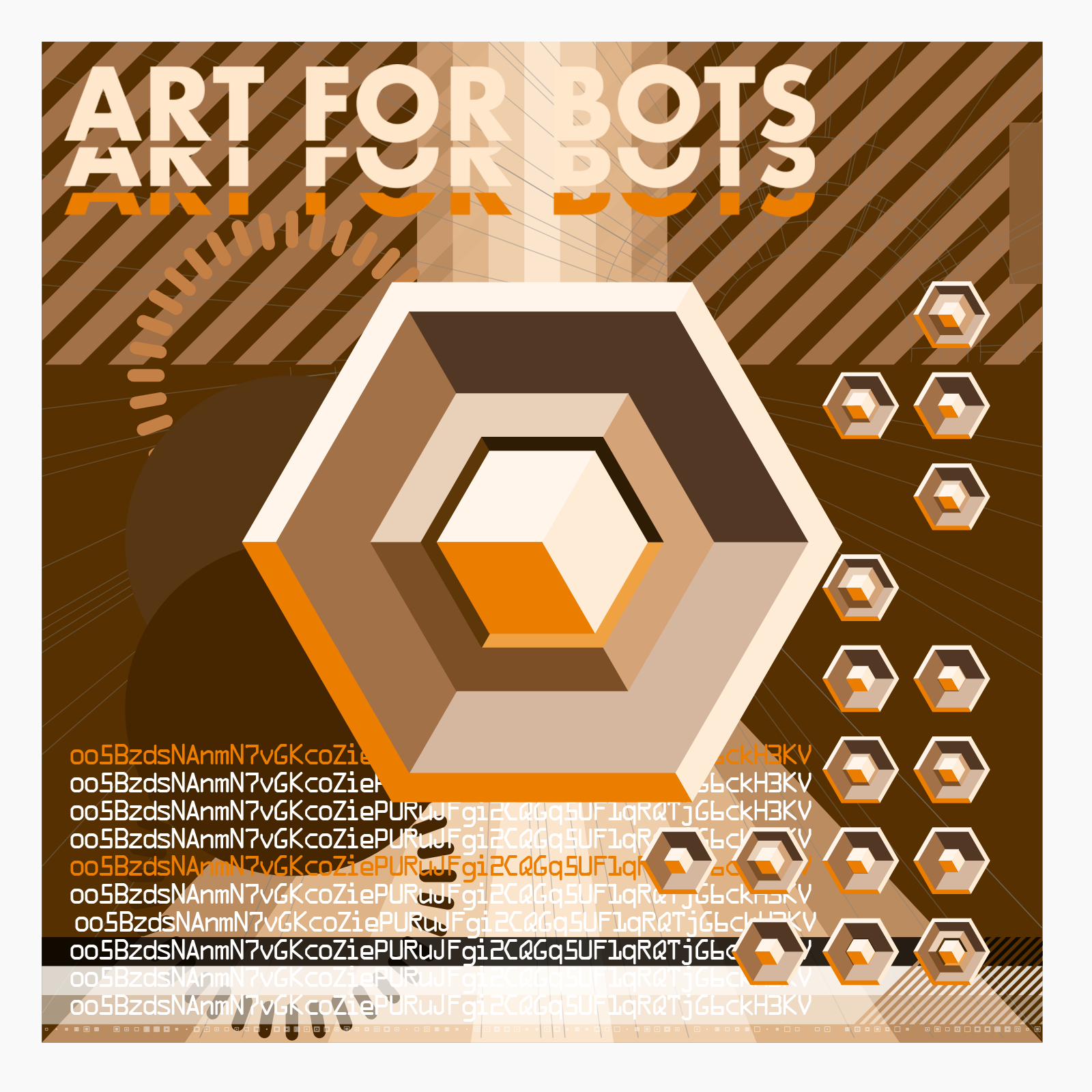Hexagones - Art forBots forHumans forPrint #6 static token preview
