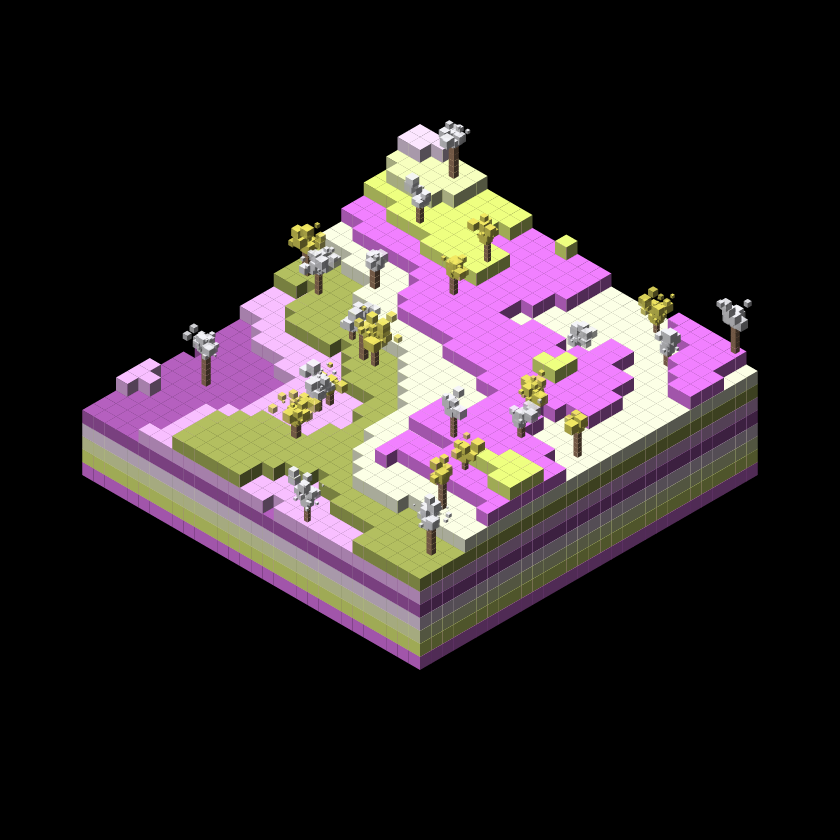 Pixel Topography #17 static token preview