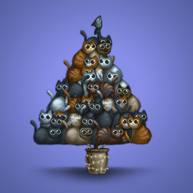 Fluffy Christmas Tree #13 static token preview