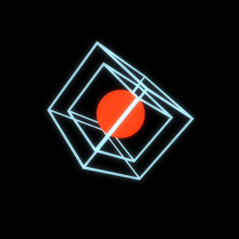 Generative Animation : Two Cube and Sphere #6 static token preview