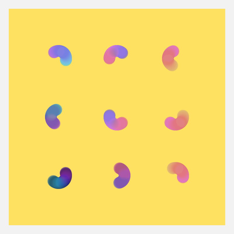 Bean Squiggles #9 static token preview