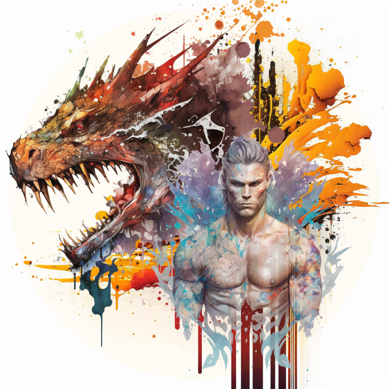 Dragon Bloke #4 static token preview