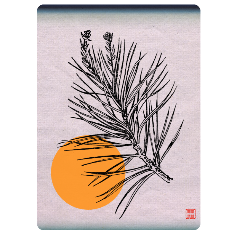 Zen flower card #11 static token preview