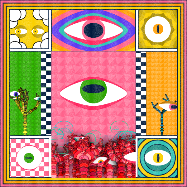 Zebra's Mirror #1 [p5.js] #7 static token preview