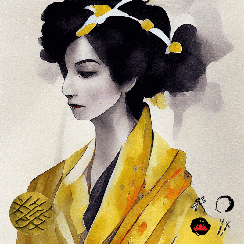 Yellow Geisha #6 static token preview