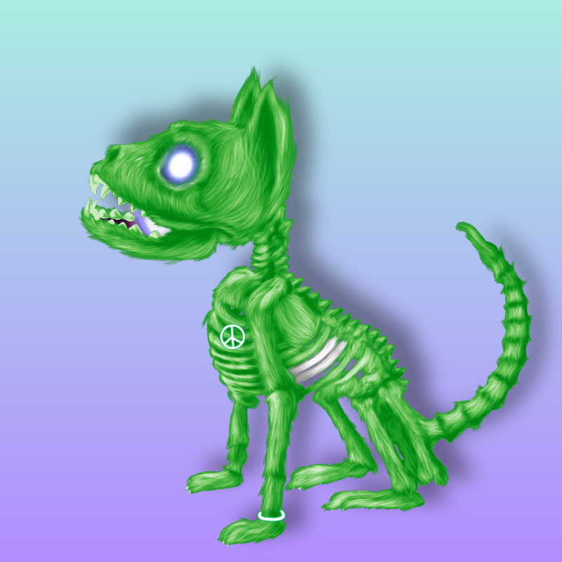 SkeleCats #15 static token preview