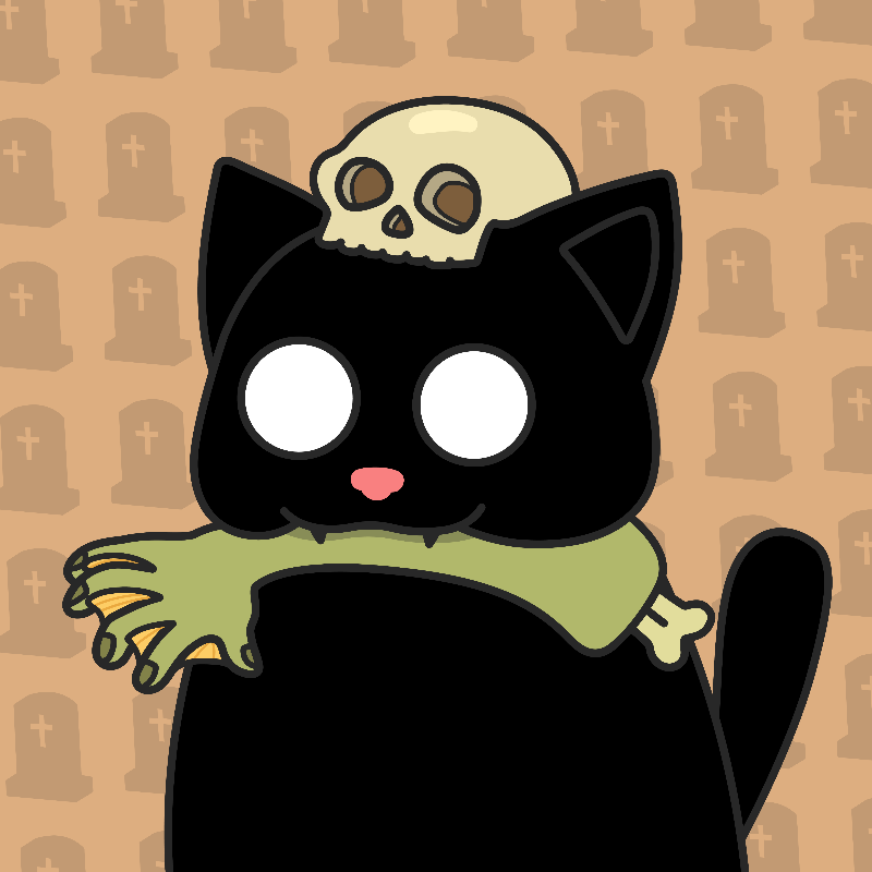 Addams Cat #18 static token preview