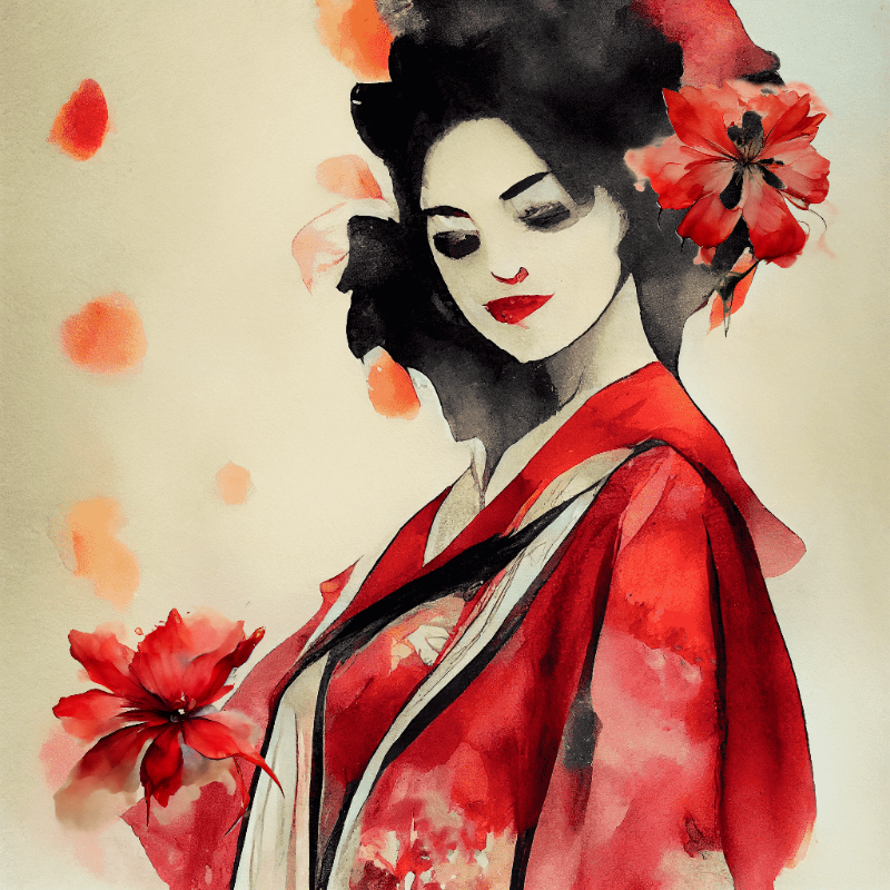 Sad Geisha #4 static token preview