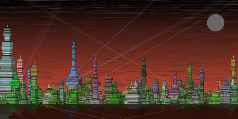 Fictional Cityscapes #11 static token preview