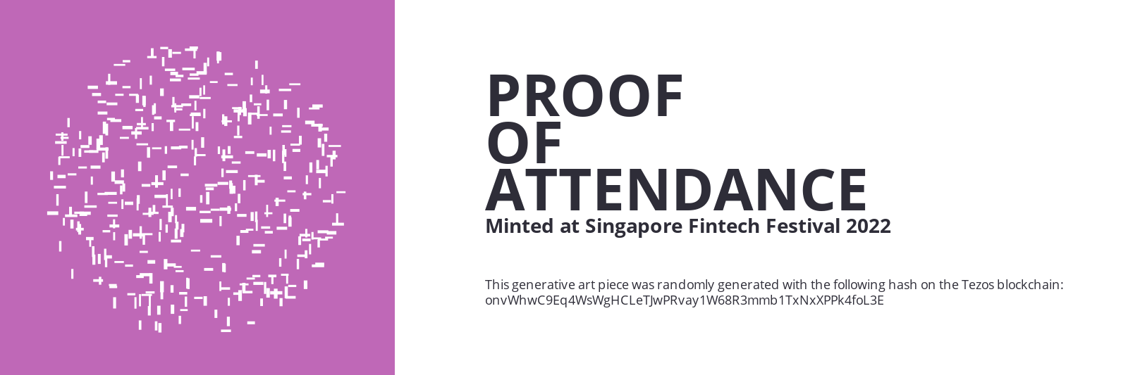 SFF2022 Proof of Attendance Token #2177 static token preview