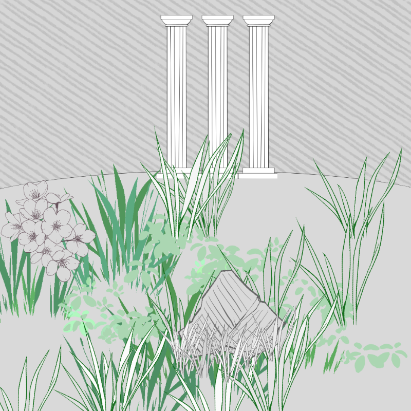 Wild Grass and Rubble #11 static token preview