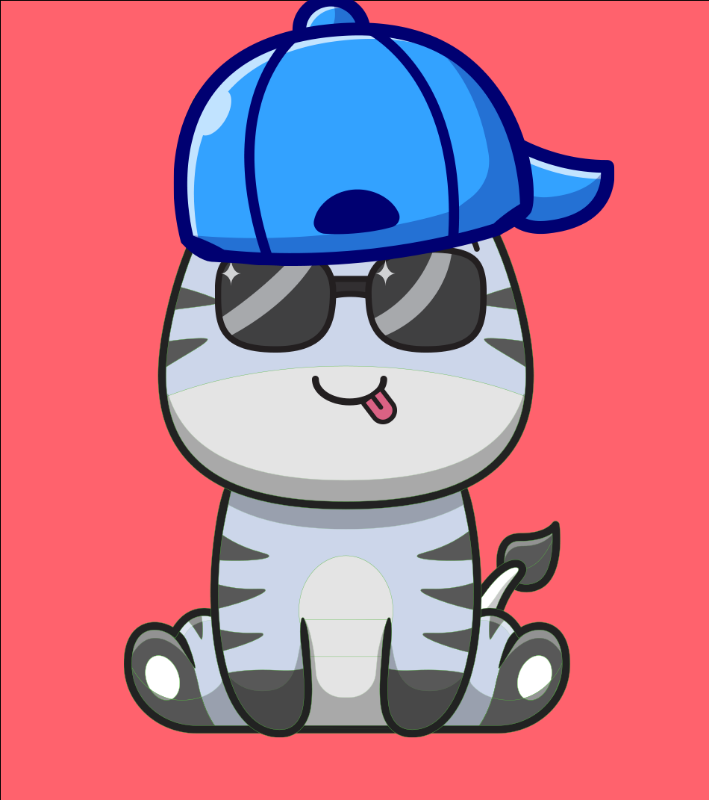 Baby Zebra Gang #17 static token preview