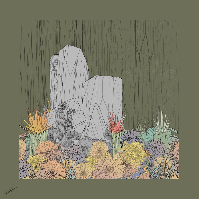 Garden of Lines #Rocks_Blooms #31 static token preview