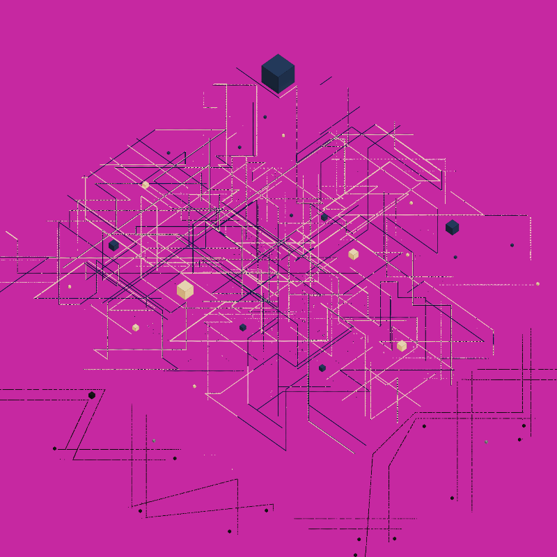 Luminous Streaks and cubes #15 static token preview