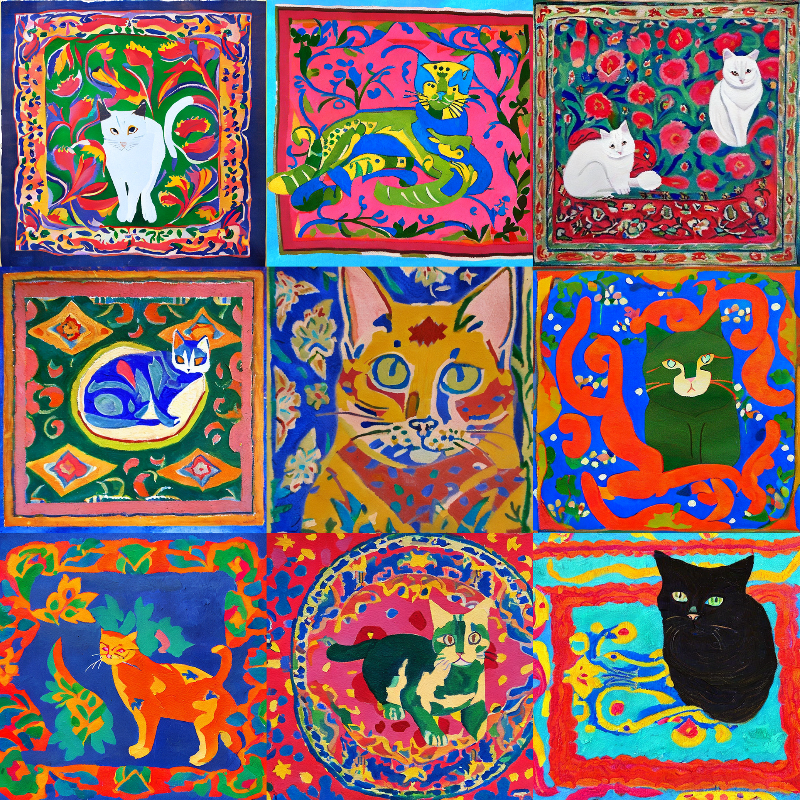 99 Patchworks of 9 Lives #21 static token preview